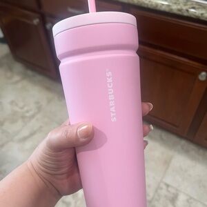 Starbucks 2025 Spring Pink Soft Touch Cold Cup